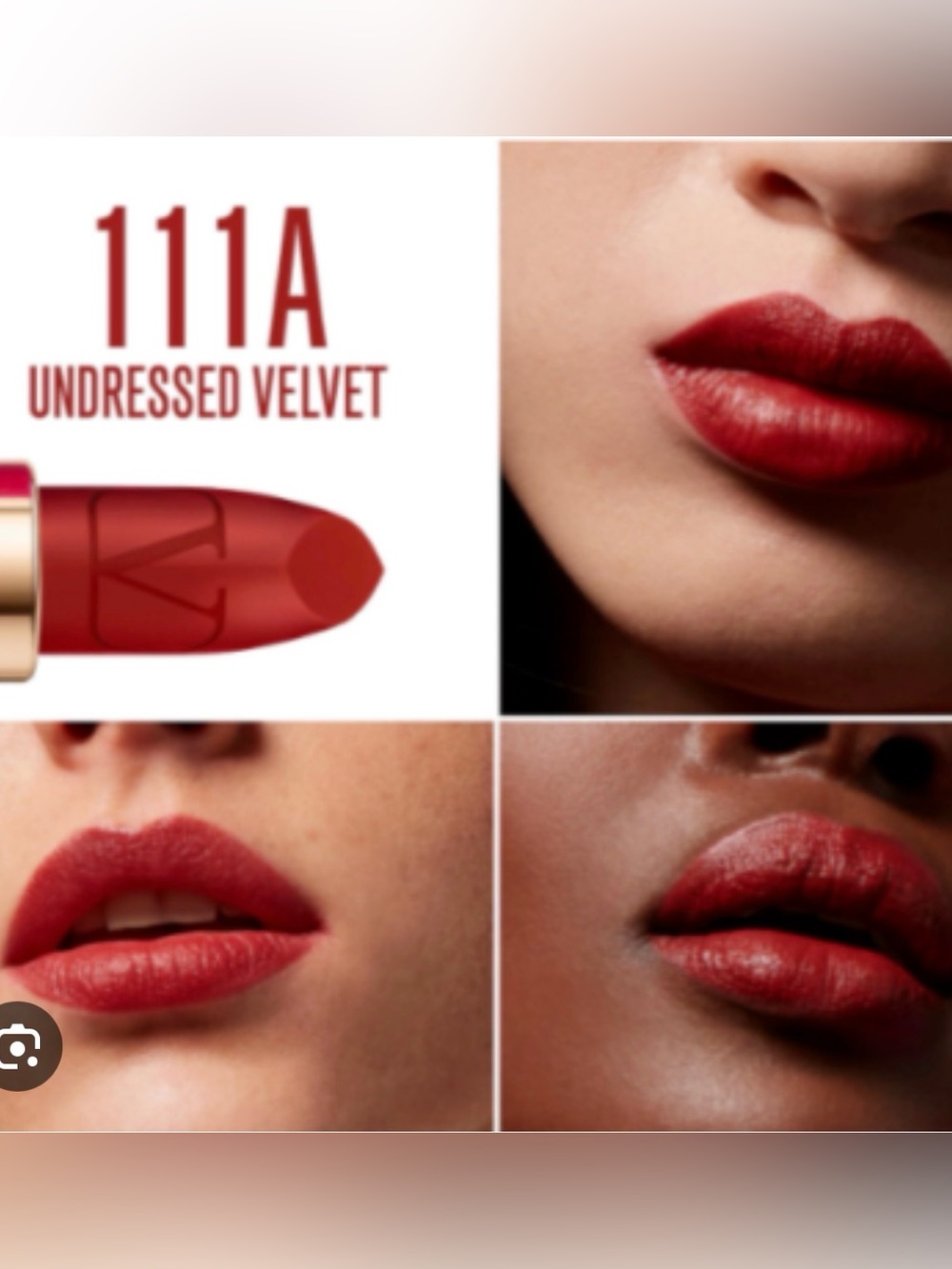 Valentino 111A Undressed Velvet matte refillable Lipstick